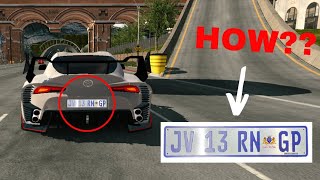 New Update  How to make South African plates  Car Parking Multiplayer [upl. by Ofilia]