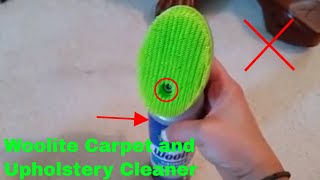 ✅ How To Use Woolite Carpet and Upholstery Cleaner Review [upl. by Ellahcim]