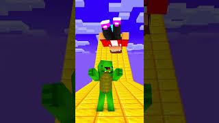 What They Kissed  Mikey And JJ Maizen minecraftshorts maizensisters [upl. by Verne]