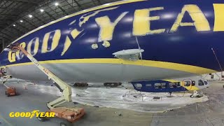 Goodyears Blimp TimeLapse Build in Blimp Hanger [upl. by Araic]