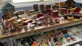 Vintage Dollhouse Furniture Found at Flea Market dollhousefurniture [upl. by Ahseyt535]