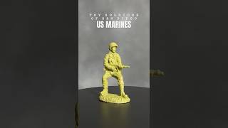 Army men WW2 US Infantry TSSD 132 54mm toy soldiers [upl. by Allesor99]