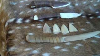 Primitive Bone Knives and Arrowheads [upl. by Amrita]