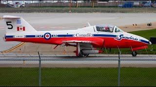 Canadian Forces Snowbirds Takeoff in Calgary [upl. by Sherfield]