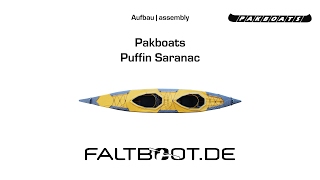 Pakboats Puffin Saranac Faltboot Aufbau [upl. by Adyahs]