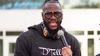 DEONTAY WILDER SENDS SPECIAL MESSAGE TO TYSON FURY quotIM GOING TO BEAT HIM UP amp KNOCK HIM OUTquot [upl. by Juno]