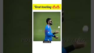 dhoni bowling and Kohli bowling 🔥🔥 viratkolhi msdhoni thala kingkolhi trendingshorts cricket [upl. by Egreog]