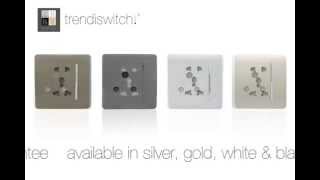 Trendi Switch 10 13 amp 15 amp 1 gang Designer screwless plug sockets and switches [upl. by Yrreg]