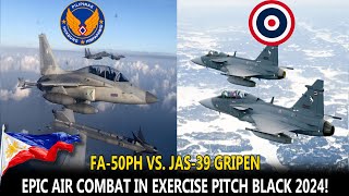 PHILIPPINE AIR FORCE FA 50PH VS ROYAL THAI AIR FORCE JAS 39 GRIPEN IN EXERCISE PITCH BLACK 2024 [upl. by Korns277]