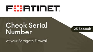 Check Serial number of your FortiGate Firewall  how to check FortiGate Serial number [upl. by Mariette]