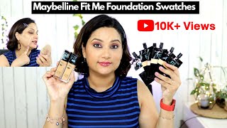 Maybelline Fit Me Foundation Shades Match with Maybelline Fit me Concealers  Monica India [upl. by Comstock]