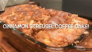 Cinnamon Streusel Coffee Cake [upl. by Enilekaj]