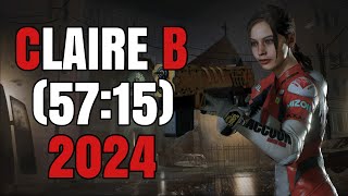 Resident Evil 2 Claire B Speedrun 5715 PS5 [upl. by Carter]