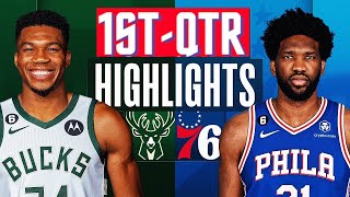 Philadelphia 76ers vs Milwaukee Bucks Highlights HD 1STQTR  NBA October 26 2023 [upl. by Einnok731]