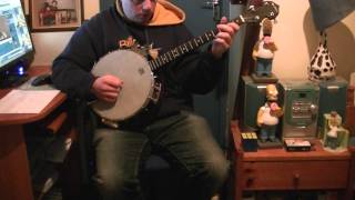 Christy Moore And The Dubliners quotThe Black Velvet Bandquot Live tenor banjo cover [upl. by Falito]