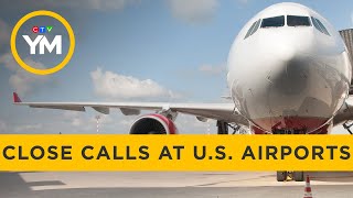 Increase in close calls at US airports  Your Morning [upl. by Alrahc]