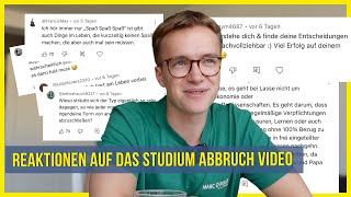 Die Reaktionen auf meinen Studienabbruch  Lasse Halisch [upl. by Karylin]