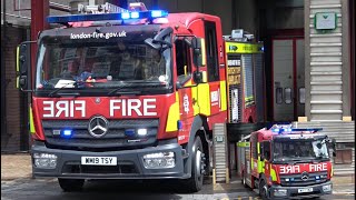 MOBILISE MOBILISE London Fire Brigade G272  G271 North Kensington Pump amp Pump Ladder turnout [upl. by Jule254]