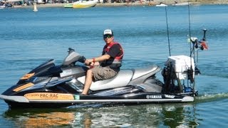 Jet Ski PWC  Reboarding  HOW TO GET BACK ON WHEN YOU HAVE A COOLER RACK INSTALLED [upl. by Balthazar]