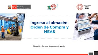 DGA Ingresos al almacén Orden de compra y NEAS [upl. by Tita262]