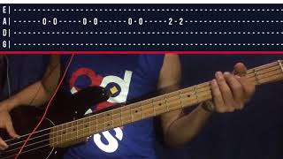 Cool Off  Session Road bass cover with tabs [upl. by Htur201]