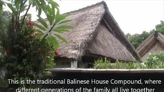 Batuan Village Traditional Balinese House Compound Intriguing Kite Designs  Bali Tours [upl. by Pentha]