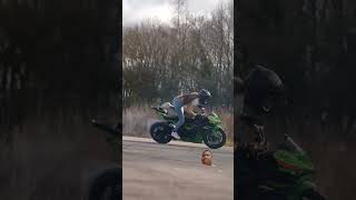 GIRL AMAZING SKILLS ON BIG BIKE EXHIBITION viralchallenge trendingvideo [upl. by Olin215]