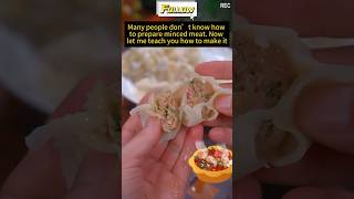 mince pork dumplings viral amazing trending food trendingshorts [upl. by Yrellam]