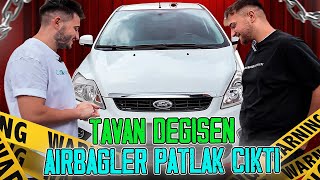 TAVAN DEĞİŞENAİRBAGLER PATLAK ÇIKTI  Ford Focus Almaya Gittik [upl. by Leruj]