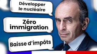 Éric Zemmour  10 mesures pour comprendre son programme Présidentielle 2022 [upl. by Fisken]