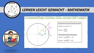 Zusammenhänge Trigonometrie  Goniometrische Grundformeln  Komplementbeziehungen [upl. by Ilana]