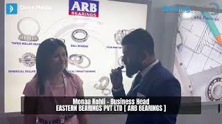 Monaa Kohli  Business Head  ARB BEARINGS at METEC 2022 Bombay exibition center  Hall 1 stall J92 [upl. by Albertina]