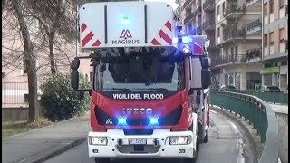 5 GENERATIONS AS Iveco 19026  AS Iveco EuroFire  3X AS Iveco EuroCargo VVF Cosenza in emergenza [upl. by Assirek568]