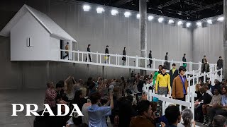 Prada’s Menswear SpringSummer 2025 Fashion Show [upl. by Tnafni]