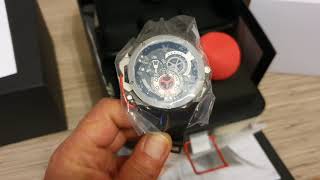 Mazzucato RIM Reversible Automatic Chronograph 01BK186 unboxing [upl. by Eronel]