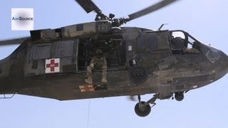 UH60L Blackhawk MEDEVAC Hoist Training [upl. by Gilford]