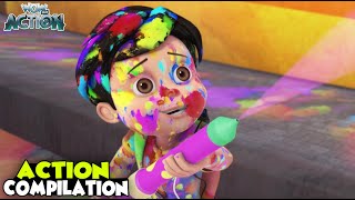 Magical Pichkari  New Compilation  Vir The Robot Boy  Hindi Cartoons For Kids spot [upl. by Beatty113]