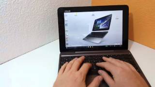 Asus Transformer Book T100HA Start Up Time amp Keyboard In Detail [upl. by Anelhtak85]