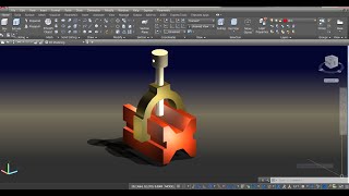 Drawing amp Assembling Mechanical Parts in Autocad [upl. by Silverman]