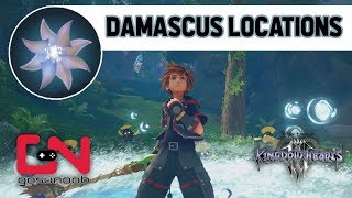 Kingdom Hearts 3  All Damascus Synthesis Material Locations [upl. by Lynus]