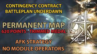 Arknights CC2 Permanent Map 620 Points AFK Strategy  No Module  CC2 Battleplan Underdawn [upl. by Adgam]