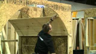 Building a Barrel Ceiling Part 4 Finishing with Eastern White Pine bead board [upl. by Yolanthe486]