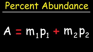 How To Find The Percent Abundance of Each Isotope  Chemistry [upl. by Hars]