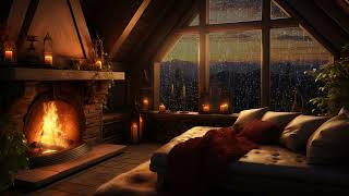 Rest After Long Day In Cozy Ambience  Gentle Fireplace Sounds For Sleeping And Reduce Stress [upl. by Gearalt]