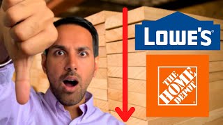 Falling Lumber Prices Explained When is it going to reflect on Home Depot Lowes [upl. by Adirahs798]