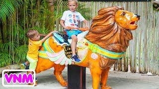 Thời gian vui chơi của Vlad và Nikita Kids trong Safari Park [upl. by Annoet]