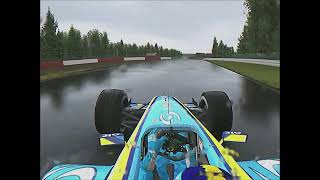 F1 2004 Spa  Jarno Trulli OnBoard Pole Lap  assettocorsa [upl. by Marchese]