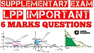 Linear programming 6 marks fix Questions  LPP Class12 maths LPP 6 marks important questions 2023 [upl. by Ielirol299]