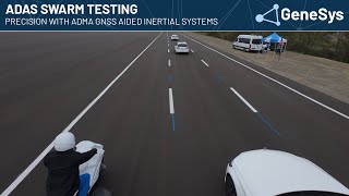 ADAS Swarm Testing  Precision with ADMA the GNSS Inertial Navigation System [upl. by Htial]