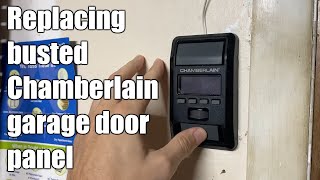 Fixed Chamberlain garage door opener control panel not working [upl. by Mik]